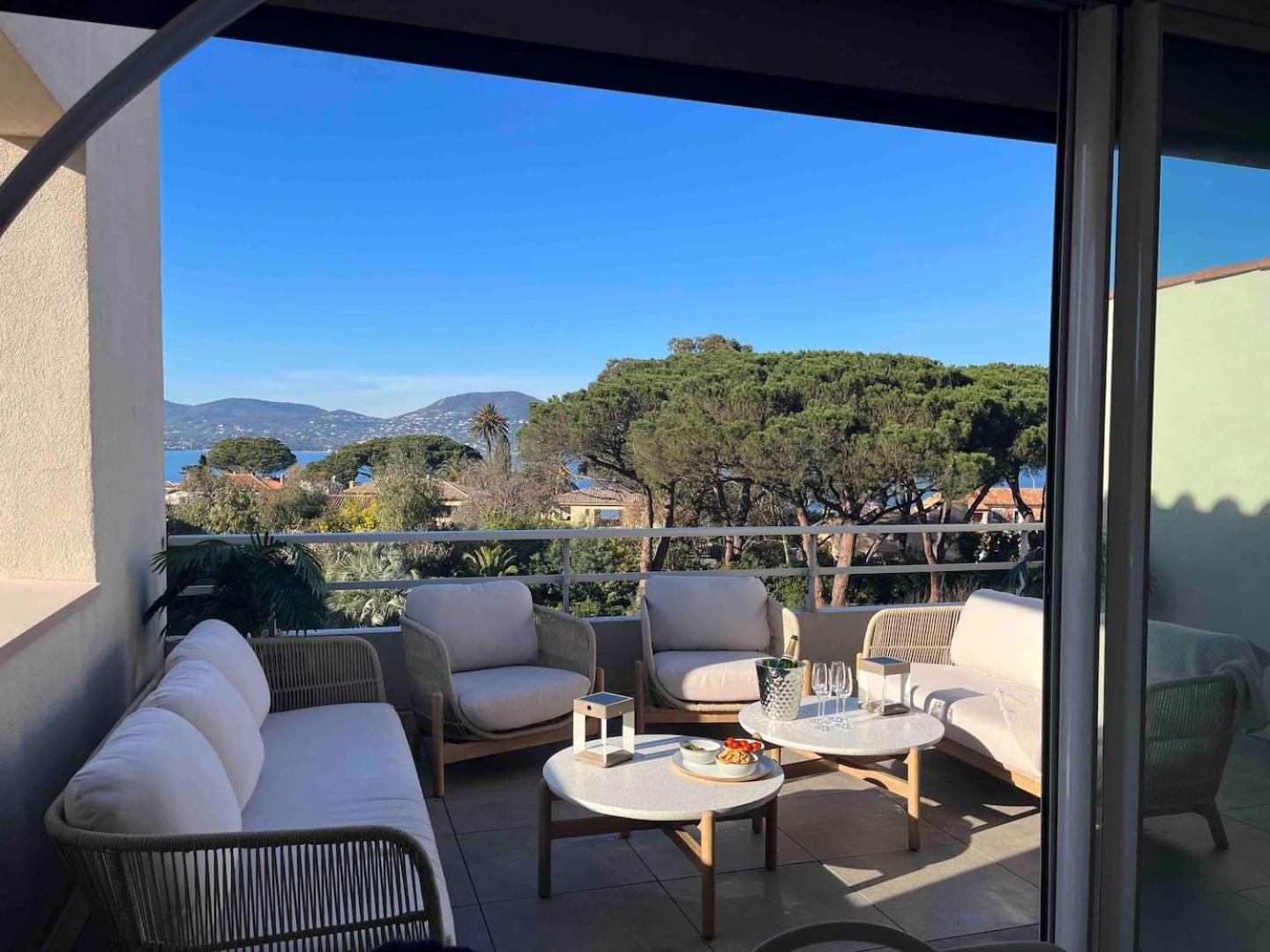 Terrasse Vue Mer - Appartement 6 Pers, 3 Chambres Et Parking A St Tropez Saint-Tropez Exterior foto